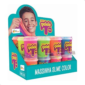 Gelelé Massinha Slime Pote Color - 24 Unidades