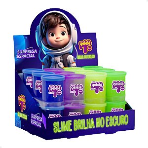 Gelelé Massinha Slime Brilha no Escuro - 24 Unidades