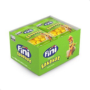 Bala de Gelatina Fini Bananas 15g com 12 Unidades