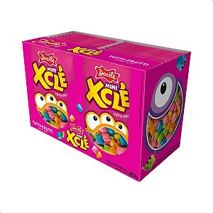 Mini Chiclete Docile Xclé Tutti-Frutti 11g com 24 Unidades
