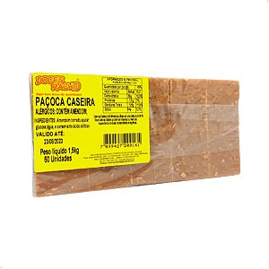 Paçoca Caseira 1,5Kg com 50 Unidades - Doces Rachid #LeveMaisPagueMenos