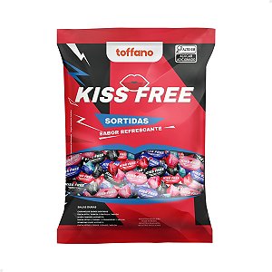 Bala Dura Kissfree Toffano 600g - Sabores Sortidos