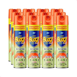 Fardo Econômico 12 Unidades – Multi-inseticida Buzz Off Limoneno Aerossol 400ml
