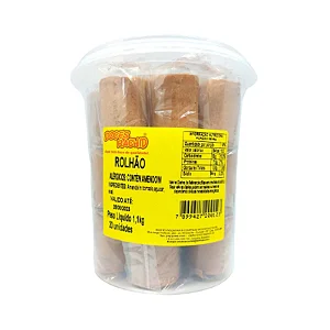 Paçoca Rolhão Doces Rachid 1,1kg Pote C/ 20
