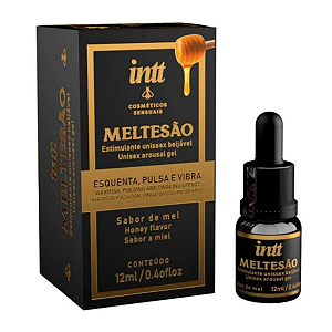 Meltesão Estimulante Unissex Beijável que Esquenta Pulsa e Vibra 12ml Intt