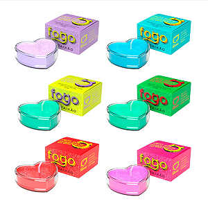 Fogo da Paixão Vela de Massagem Beijável com Glitter 20g Sexy Fantasy
