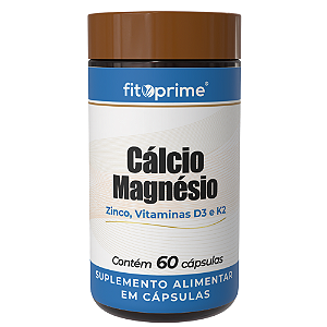 Cálcio Magnésio e Zinco + Vitaminas D3 e K2 Fitoprime