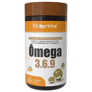 Ômega 3 6 9 Peixe, Linhaça e Borragem + Vitamina E Fitoprime