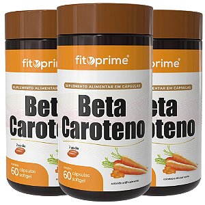 Kit 3 Potes de Beta Caroteno Fitoprime