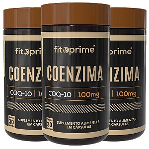 Kit 3 Potes de Coenzima Q10 100mg Fitoprime