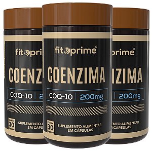 Kit 3 Potes de Coenzima Q10 200mg Fitoprime