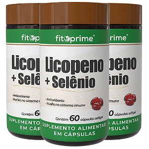 Kit 3 Potes de Licopeno + Selênio Fitoprime