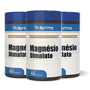 Kit 3 Potes de Magnésio Dimalato Fitoprime
