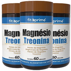 Kit 3 Potes de Magnésio Treonina Fitoprime