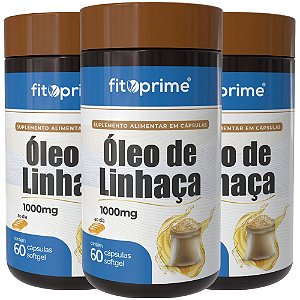Kit 3 Potes de Óleo de Linhaça Fitoprime