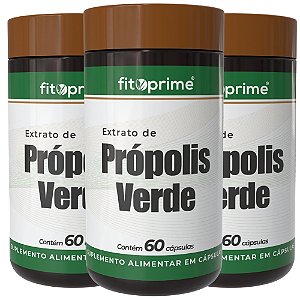 Kit 3 Potes de Extrato de Própolis Verde Fitoprime