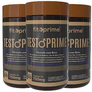 Kit 3 Potes de Test Prime Men Fitoprime