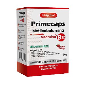 Vitamina B12 Metilcobalamina 60 Comprimidos Mastigáveis Fitoprime