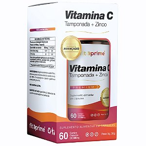 Vitamina C Tamponada + Zinco 60 Cápsulas Fitoprime