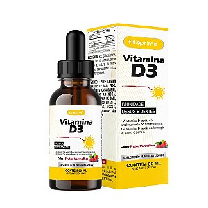 Vitamina D3 30ML Sabor frutas vermelhas Fitoprime