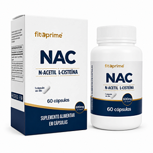 Nac 600mg Por Cápsula Puro N-acetil L-cisteína 60 Cápsulas