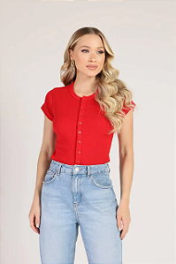 T-SHIRT YASMIN - MANDARIN RED