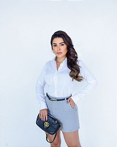 SHORTS IRIS ALFAIATARIA - ULTIMATE GRAY