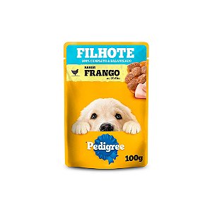 Raçao Umida Sache Pedigree Filhote Frango Ao Molho 100g