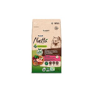 Raçao Premier Nattu Cães Adultos Raças Pequenas Mandioca 10kg