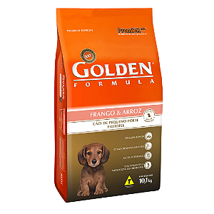 Raçao Golden Caes Filhote Porte Pequeno Frango E Arroz 10kg