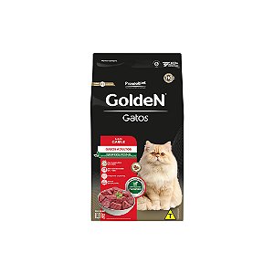 Raçao Golden Gatos Adultos Carne 10kg