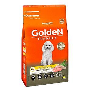 Raçao Golden Caes Adulto Porte Pequeno Peru E Arroz 1kg
