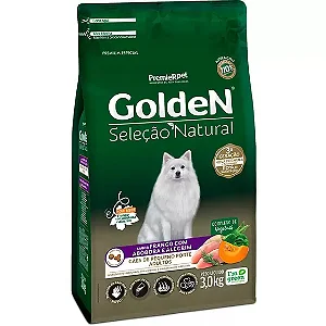 Ração Golden Seleção Natural Cães Adultos Porte Pequeno Frango,abóbora E Alecrim 3kg