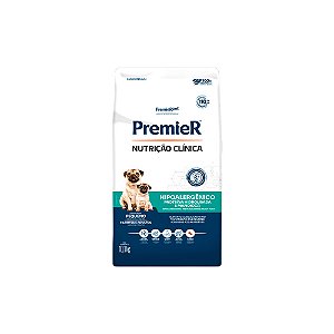 Raçao Premier Nutrição Clínica Hipoalergênico Cães Pequeno Porte Proteina Hidrolisada Mandioca 10.1 Kg