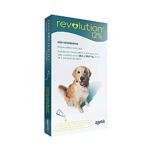 Antiparasitario Revolution 12% Para Cães De 20,1kg A 40kg