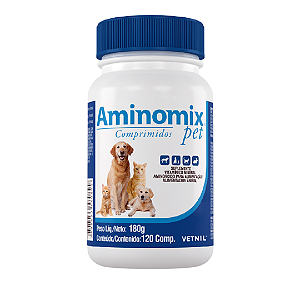 Suplemento Aminomix Pet Vetnil 120 Comprimidos