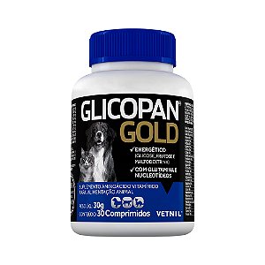 Suplemento Glicopan Gold Vetnil 30 Comprimidos