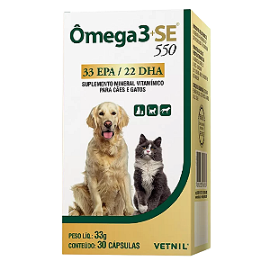 Suplemento Vetnil Ômega 3 Se 550