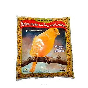 Raçao Farinha Com Ovos Canario Belga 500g