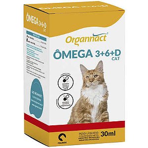 Suplemento Organnact Ômega 3+6+d Cat 30ml