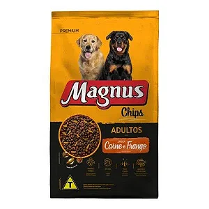 Raçao Magnus Caes Adulto Porte Medio E Grande Chips 20kg