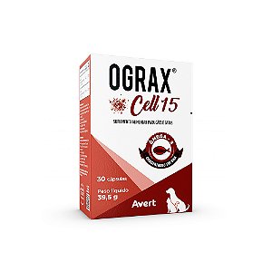 Suplemento Avert Ograx Cell 15 Para Cães E Gatos De Até 15kg - 30 Capsulas