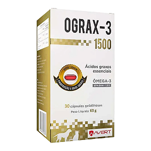 Suplemento Avert Ograx-3 1500mg 30 Cápsulas