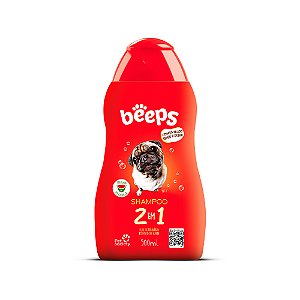 Shampoo Beeps Melancia 2 Em 1 Cães E Gatos 500ml