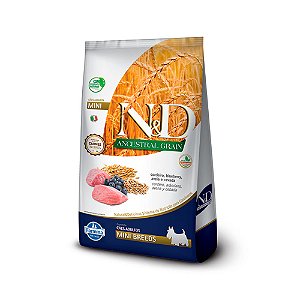 Ração Farmina Ned Ancestral Cães Adultos Raças Mini Grain Cordeiro E Blueberry 800g
