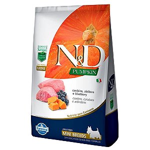 Ração Farmina Ned Pumpkin Cães Adulto Raças Pequenas Cordeiro 800g