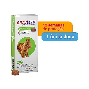 Antipulgas E Carrapatos Bravecto Msd Para Cães De 10 A 20 Kg