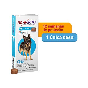 Antipulgas E Carrapatos Bravecto Msd Para Cães De 20 A 40 Kg