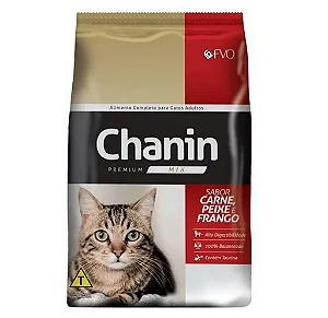 Raçao Chanin Gatos Adulto Mix 25kg