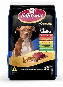 Ração Tutticanis Premium Cães Adulto Carne 20kg